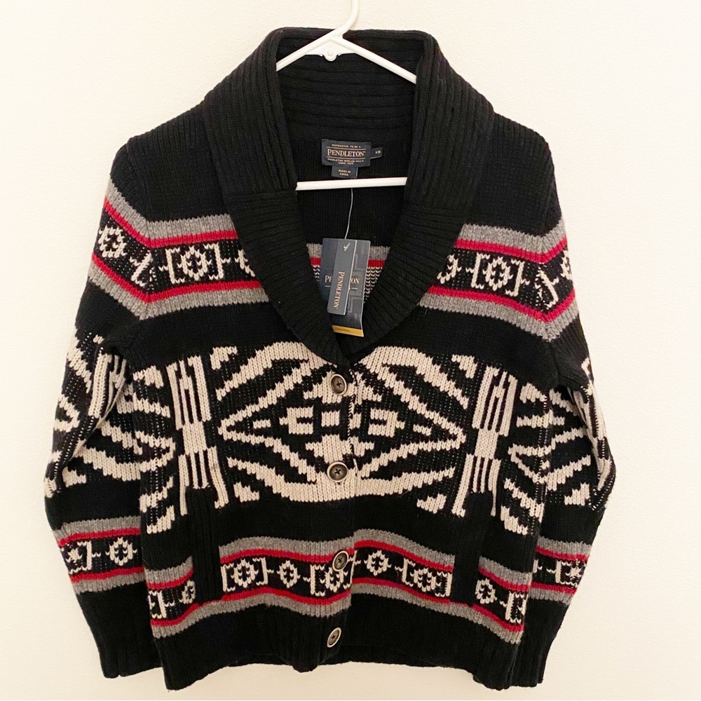 Pendleton Shawl Collar Sweater NWT Southwest Design
